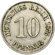 Niemcy - Cesarstwo - 10 Pfennig 1875 E - STAN !