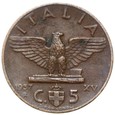 Włochy - Wiktor Emanuel III - 5 Centesimi 1937