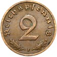 Niemcy - III Rzesza - 2 Reichspfennig 1936 F - RZADSZA !