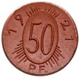 Gollnow - Goleniów - 50 Pfennig 1921 - BRĄZOWA CERAMIKA
