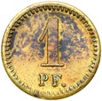 Niemcy - ŻETON - 1 Pfennig - CONSUM-VEREIN DONAUESCHINGEN EG Mosiądz