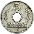 OSTAFRIKA DOA Niemiecka Afryka Wschodnia - 5 Heller 1914 J - STAN !