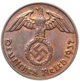 Niemcy - III Rzesza - 2 Reichspfennig 1937 E - Stan MENNICZY !