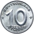 Niemcy DDR NRD - 10 Pfennig 1952 E - Stan MENNICZY - UNC