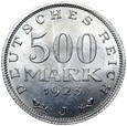 Niemcy - Weimar - 500 Marek 1923 J - ALUMINIUM - RZADKA !