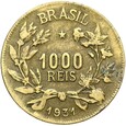 Brazylia Republika - 1000 Reis Realów 1931 - Rio de Janeiro - STAN !
