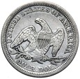 USA - 25 Centów 1858 - Liberty Seated - Srebro