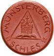 Munsterberg - Ziębice - 50 Pfennig BD (1921) - BRĄZOWA CERAMIKA