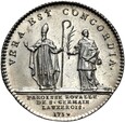 Francja Ludwik XV medal Eglise Saint Germain l'Auxerrois 1734 Srebro