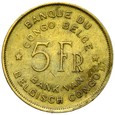 Kongo Belgijskie - 5 Franków 1947 - SŁOŃ