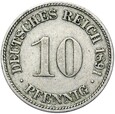 Niemcy - Cesarstwo - 10 Pfennig 1891 D - STAN !