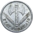 Francja Vichy - 2 Franki 1943 B - Beaumont-le-Roger - RZADSZA !