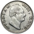 Indie Brytyjskie - Wilhelm IV - 1/2 Rupii 1835 - Srebro
