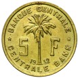 Kongo Belgijskie - Ruanda Urundi - 5 Franków 1952 - RZADKA !