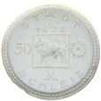 Schleiz - 50 Pfennig ❋ 1922 - MIŚNIA - BIAŁA CERAMIKA - Böttger