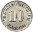 Niemcy - Cesarstwo - 10 Pfennig 1915 A - STAN !