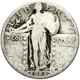 USA - 1/4 Dolara - 25 Centów 1928 D - STANDING LIBERTY - Srebro