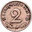 Niemcy - III Rzesza - 2 Reichspfennig 1940 G - STAN ! - RZADKA !