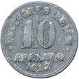 Niemcy - Cesarstwo - 10 Pfennig 1917 - CYNK - PIĘKNY FALS Z EPOKI