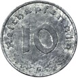 Niemcy - III Rzesza - 10 Reichspfennig 1943 G - RZADKA !