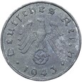 Niemcy - III Rzesza - 10 Reichspfennig 1943 G - RZADKA !