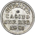 Niemcy Żeton 10 Pfennig OFFIZIER CASINO INF. REG. No 91 - Oldenburg