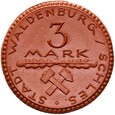 Wałbrzych - Waldenburg - 3 Marki 1922 - Miśnia - BRĄZOWA CERAMIKA