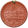 Medal 1991 - MIŚNIA - STRAŻ POŻARNA 1841-1991 - BRĄZOWA CERAMIKA