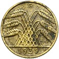 Niemcy - Weimar - 10 Reichspfennig 1931 G - RZADKA !