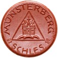 Munsterberg - Ziębice - 50 Pfennig BD (1921) - BRĄZOWA CERAMIKA