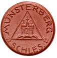 Munsterberg - Ziębice - 50 Pfennig BD (1921) - BRĄZOWA CERAMIKA