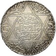 Maroko - Abdelaziz - 1 Rial 1903 - AH 1321 - Srebro - STAN !