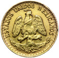 Meksyk - 2 Pesos - Dos Pesos 1920 M - ZŁOTO 900
