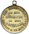 Medal - Saksonia Johann RÜCKKEHR IN DAS VATERLAND DRESDEN 1866 Srebro