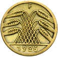 Niemcy - Weimar - 5 Reichspfennig 1926 F - RZADSZA !