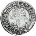 Austria - Czechy - Ferdynand II - 3 Krajcary 1636 - Praga - Srebro