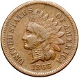 USA - 1 Cent 1866 - INDIAN HEAD - Indianin - RZADSZA !