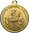 Niemcy - MEDAL PODRÓŻNY Św. Jerzy i KOGA STATEK ŻAGLOWIEC XIX wiek