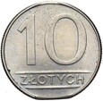 Polska PRL - 10 Złotych 1987 - DESTRUKT - PODWÓJNA KOŃCÓWKA BLACHY