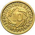 Niemcy - Weimar - 10 Reichspfennig 1931 D - STAN ! - RZADSZA !