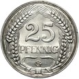 Niemcy - Cesarstwo - 25 Pfennig 1911 G - Nikiel - STAN !