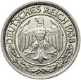 Niemcy - Weimar - 50 Reichspfennig 1938 J - NIKIEL