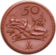 Munsterberg - Ziębice - 50 Pfennig BD (1921) - BRĄZOWA CERAMIKA