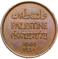 Palestyna - Brytyjski Mandat - 1 Mil 1940 - NAJRZADSZA - STAN !
