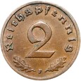 Niemcy - III Rzesza - 2 Reichspfennig 1936 F - RZADSZA !