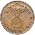 Niemcy - III Rzesza - 2 Reichspfennig 1936 F - RZADSZA !