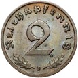 Niemcy - III Rzesza - 2 Reichspfennig 1936 F - RZADSZA !