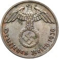 Niemcy - III Rzesza - 2 Reichspfennig 1936 F - RZADSZA !