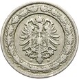 Niemcy - Cesarstwo - 20 Pfennig 1888 D - STAN !