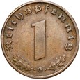 Niemcy - III Rzesza - 1 Reichspfennig 1936 G - RZADKA !